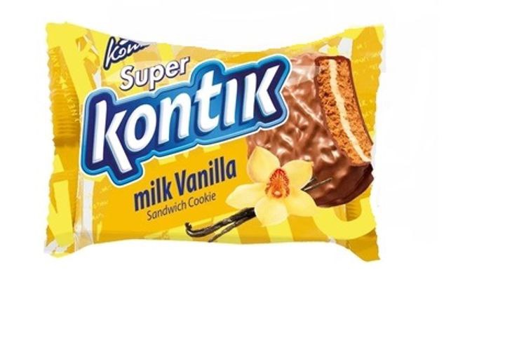 Печиво-сендвіч Super Kontik Конті ванільний молочний смак 45г